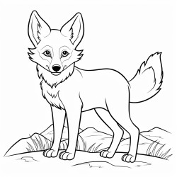 a cute icelandic coyote