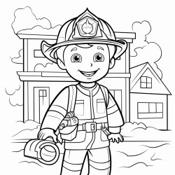 firefighter saving the day