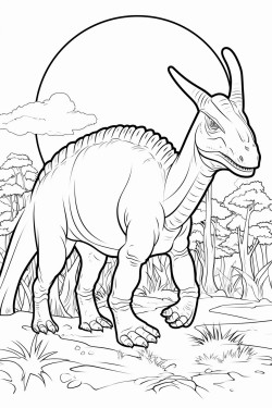 big parasaurolophus