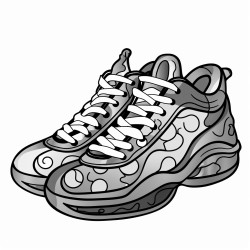 a tennis pair of shoes with a tiedye pattern and a psychedelic vibe