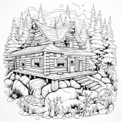 cabin big bold design