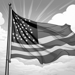 german flag and american flag friendship