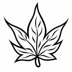 flaming weed leaf
