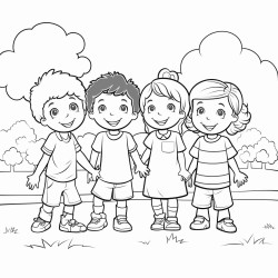 children at preschool