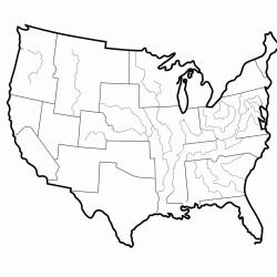 california colouring map