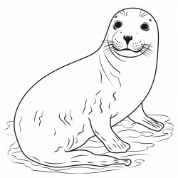 a cute icelandic leopard seal