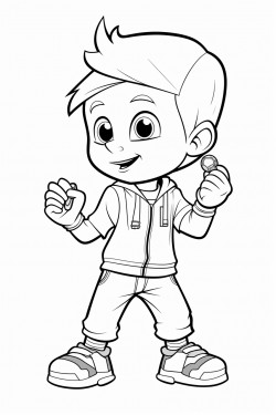 a yo yo with a knife pointing at a human