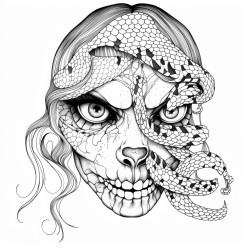 scary half human half snake