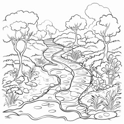 a zen tangled garden path