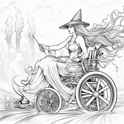 wheelchair witch broom race