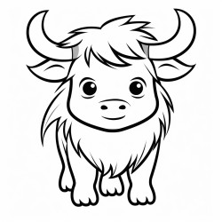 create a cute yak