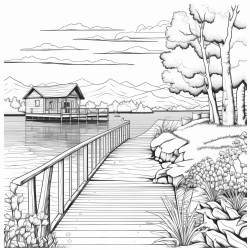 peaceful day at the lake