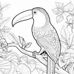 toucan in the tropical rainforest