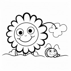 sun and caterpillar
