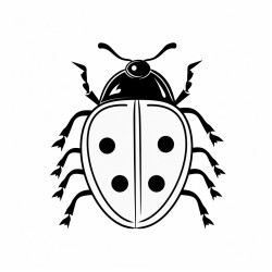 create a lady bug in the grass color by fractions coloring sheets for middle school
