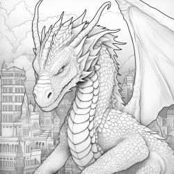dragon on the city