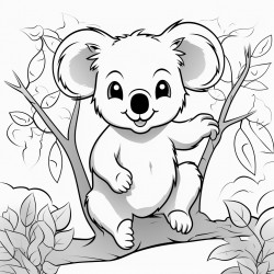 a really cute koala