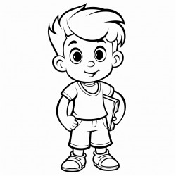 a childs colouring book image thats simple