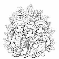 christmas coloring page for adults