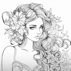 beautiful woman during the summer