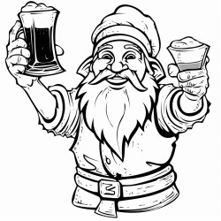 i would like to paint a beer who is holding a beer