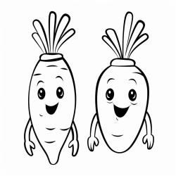 1 carrot clipart