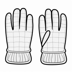 pair of winter gloves
