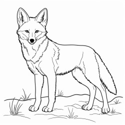 a cute icelandic coyote