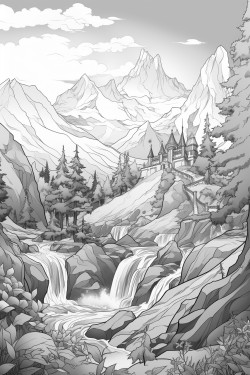 i want to color mountains
