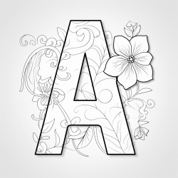 trace the letter a