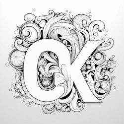 bubble letters that say okikz