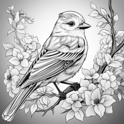 un petit inparable oiseau