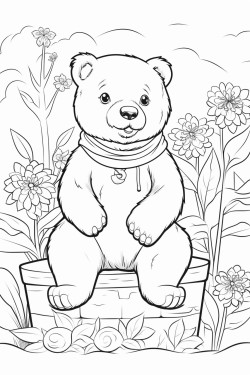 bear in the garden