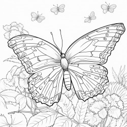 coloring by number a hidden buttrefly figure