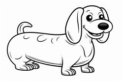 weiner dog in a hot dog bun with mustard