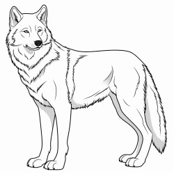 wolf standing