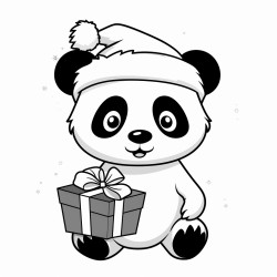 Christmas panda
