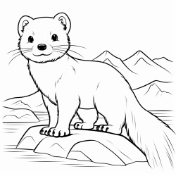 a cute icelandic mink