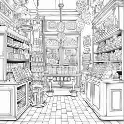 an old fashioned candy shop