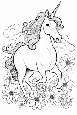 unicorn bersayap dengan 10 temannya