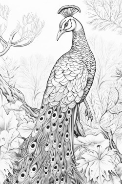 peacock in the jungle bolt lines