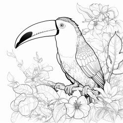 toucan in the tropical rainforest