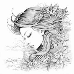 coloriage de tricot zen