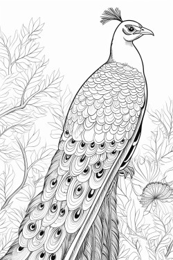 peacock in the jungle bolt lines