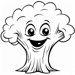 talking tree a friendly tree with a big smiling face