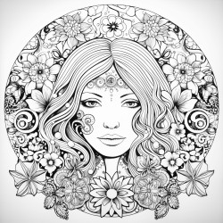 hippie peace strong fierce phoneix