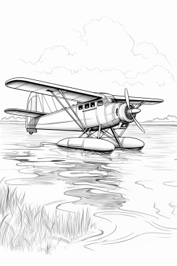 seaplane on the water