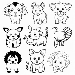 different animals
