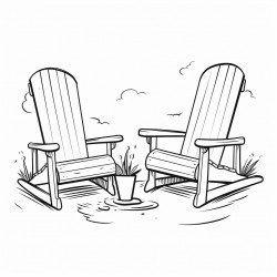 tea bags and adirondack chair