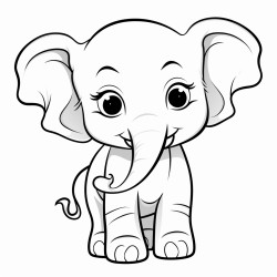 cute baby elephant